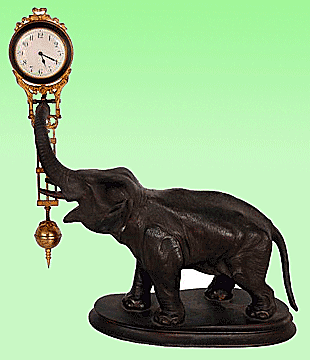 Elephant clock.