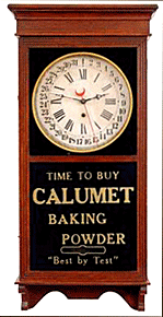 Calumet advertising wall clock.