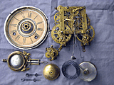 Parts of a clock.