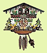 Chalet-style cuckoo clock.