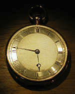 Gold pocket watch