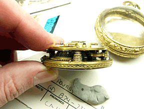 Watch movement from the side.